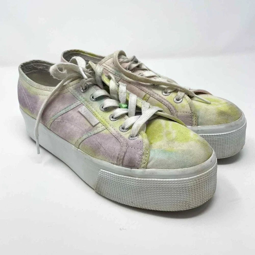 SUPERGA Tie Dye Platform‎ Sneakers